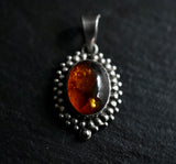 Vintage Style Baltic Amber 925 Silver Sterling Pendant - Baga Ethnik Living Default Title