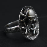 Unique Handmade Pearl 925 Silver Ring - Baga Ethnik Living Default Title Rings