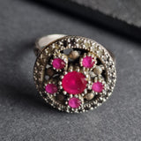 Timeless Beauty of a Handcrafted Ruby Vintage Ring - Baga Ethnik Living Default Title Rings