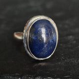 Chic Lapis Lazuli Vintage 925 Silver Sterling Ring - Baga Ethnik Living Default Title Rings