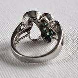 Natural Green Emerald Handmade 925 Sterling Silver Ring - Baga Ethnik Living Default Title Rings