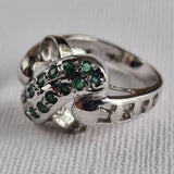 Natural Green Emerald Handmade 925 Sterling Silver Ring - Baga Ethnik Living Default Title Rings