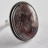 Lace agate Blend Silver 925 Sterling Silver Rings - Baga Ethnik Living Default Title Rings
