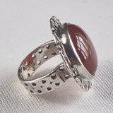 Handmade Carnelian 925 Sterling Silver Ring - Baga Ethnik Living Default Title Rings