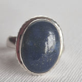 Chic Lapis Lazuli Vintage 925 Silver Sterling Ring - Baga Ethnik Living Default Title Rings
