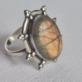 Labradorite Handmade Mens Silver Sterling 925 Ring - Baga Ethnik Living Default Title Rings