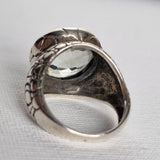 Artisan Handmade Green Amethyst 925 Sterling Silver Ring - Baga Ethnik Living Default Title Rings