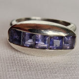 Unique Faceted Amethyst Silver Sterling 925 Ring - Baga Ethnik Living Default Title Rings