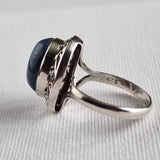Special Pale Blue Lapis Lazuli Silver Sterling Ring - Baga Ethnik Living Default Title Rings