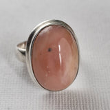 Chic and Simple Rhodochrosite Sterling Silver 925 Ring - Baga Ethnik Living Default Title Rings
