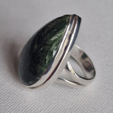 Genuine Seraphinite Silver 925 Sterling Silver Rings - Baga Ethnik Living Default Title Rings
