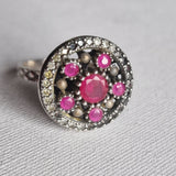 Timeless Beauty of a Handcrafted Ruby Vintage Ring - Baga Ethnik Living Default Title Rings