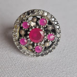 Timeless Beauty of a Handcrafted Ruby Vintage Ring - Baga Ethnik Living Default Title Rings