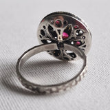 Timeless Beauty of a Handcrafted Ruby Vintage Ring - Baga Ethnik Living Default Title Rings