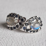 Infinity Sapphire and Moonstone 925 Sterling Silver Ring - Baga Ethnik Living Default Title Rings