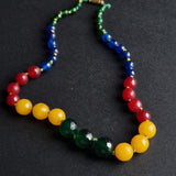 Vibrant Faceted Spinel Collection Handmade Knotted Bead Necklace - Baga Ethnik Living Default Title Necklaces