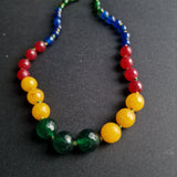 Vibrant Faceted Spinel Collection Handmade Knotted Bead Necklace - Baga Ethnik Living Default Title Necklaces
