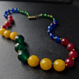 Vibrant Faceted Spinel Collection Handmade Knotted Bead Necklace - Baga Ethnik Living Default Title Necklaces