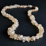 Wondrous Tumbled Citrine Gemstone Beaded Necklace - Baga Ethnik Living Default Title Necklaces