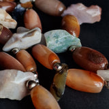 One-Of-A-Kind Unique Agate Bead With Mixed Stone Chunks Necklace - Baga Ethnik Living Default Title Necklaces