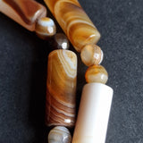 Bohemian Himalayan Agate Beaded Necklace - Boho Chic Delight - Baga Ethnik Living Default Title Necklaces