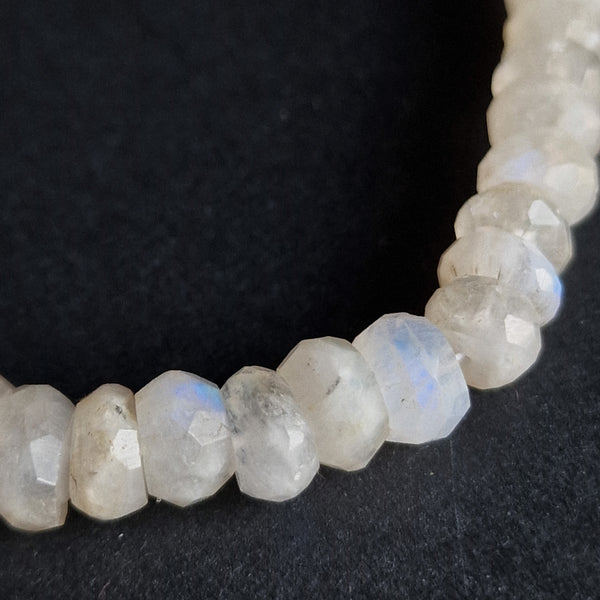 Wonder-Land Faceted Rainbow Moonstone Beaded Necklace