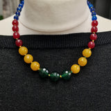 Vibrant Faceted Spinel Collection Handmade Knotted Bead Necklace - Baga Ethnik Living Default Title Necklaces