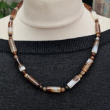 Bohemian Himalayan Agate Beaded Necklace - Boho Chic Delight - Baga Ethnik Living Default Title Necklaces