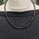 Himalayan Natural Faceted Smoky Quartz Beaded Necklace - Baga Ethnik Living Default Title Necklaces