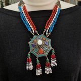 Stunning Handcrafted Multi-bead Tibetan Necklace Boho Style - Baga Ethnik Living Default Title Necklaces