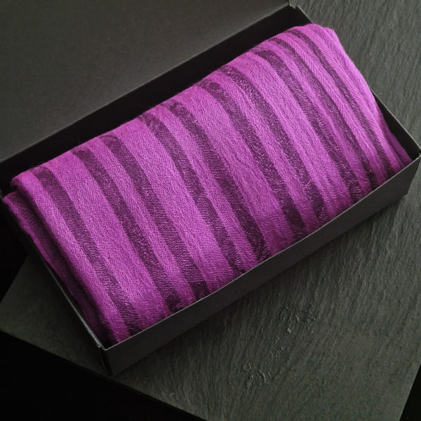 Luxury Soft Kashmir Pashmina Stole - French violet