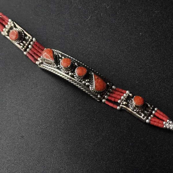 Tibetan Coral Handmade Bracelet