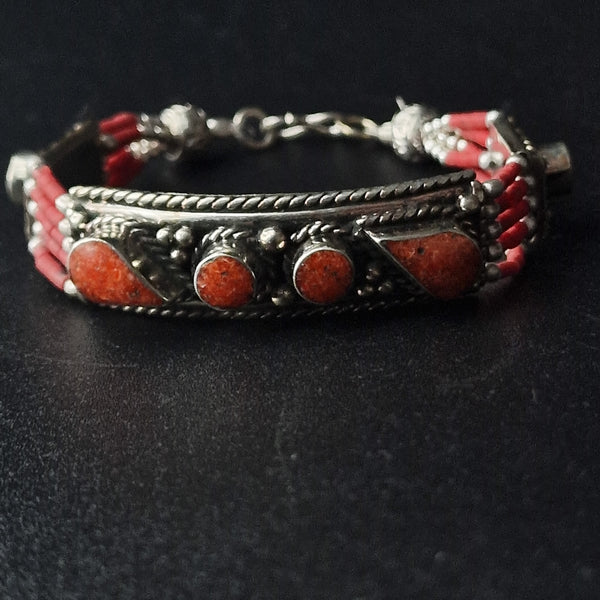Tibetan Coral Handmade Bracelet