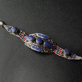 Handmade Nepalese Bracelet Lapis Vinatge design - Baga Ethnik Living Default Title Bracelets