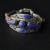 Handmade Nepalese Bracelet Lapis Vinatge design - Baga Ethnik Living Default Title Bracelets