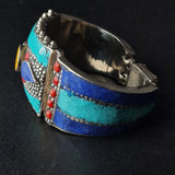 Mantra Tibetan Turquoise Lapis Lazuli and Coral Bracelet - Baga Ethnik Living Default Title Bracelets