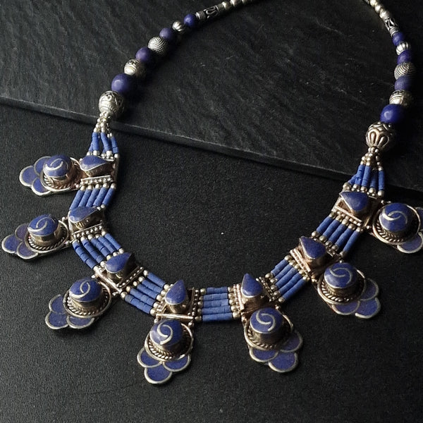 Tibetan Lapis Lazuli Handmade Necklace Gift for Her