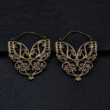 Butterfly Design Hoop Earrings - Baga Ethnik Living Default Title Earrings