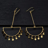 Beautiful Brass One-Of-A-Kind Hook Earrings - Baga Ethnik Living Default Title Earrings