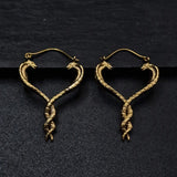 Tangled Snake Hoop Earring - Baga Ethnik Living Default Title Earrings