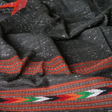 100% Pure Authentic Himalayan Yak Wool Grey Diamond Weave Stole - Baga Ethnik Living Default Title Shawl