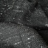 100% Pure Authentic Himalayan Yak Wool Grey Diamond Weave Stole - Baga Ethnik Living Default Title Shawl