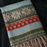 Meditation Tibet Wool Blanket Shawl Boho - Baga Ethnik Living Default Title Accessories:Scarves & Wraps