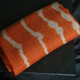 Authentic Tie-Dyed Pure Kashmiri Pashmina 100% Cashmere Orange Scarf - Amber - Baga Ethnik Living Default Title Accessories:Scarves & Wraps