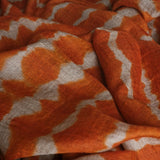Authentic Tie-Dyed Pure Kashmiri Pashmina 100% Cashmere Orange Scarf - Amber - Baga Ethnik Living Default Title Accessories:Scarves & Wraps