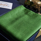 Bright Green Kashmiri Soft Diamond Weave Pashmina Scarf - Jade - Baga Ethnik Living Default Title Shawl