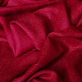 Kashmiri Diamond Weave Red Pashmina Handwoven Scarf - Scarlet Red - Baga Ethnik Living Default Title Shawl