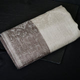 Kashmiri Soft Pashmina Scarf Handwoven Paisley Weave - White Lilly - Baga Ethnik Living Default Title Shawl