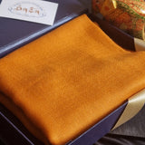 Kashmiri Diamond Weave Orange Pashmina Scarf - Pumpkin - Baga Ethnik Living Default Title Accessories:Scarves & Wraps