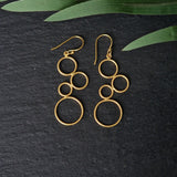 Minimalistic Brass Bubble Handcrafted Unique Earring - Baga Ethnik Living Default Title Earrings